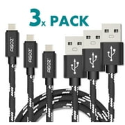 3 Pack 10ft Braided Type-C USB FAST Charging Charger Cable Cord for Samsung Galaxy S10 Plus, S10, S10e, S20, Note 9, Note 20, Note 10 Plus, A10e, S9 Plus, S9, S8 Plus, S8, A01,A11,A20,A21,A50,A51, A71