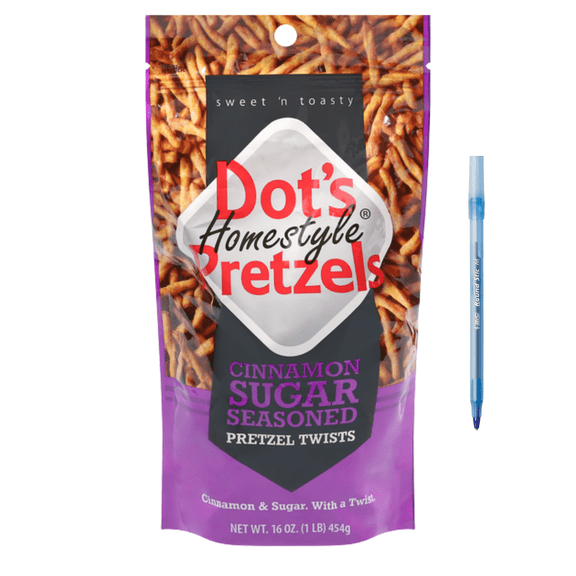 Dot's Homestyle Pretzels Pretzel Twists, Cinnamon Sugar Seasoned 16 oz