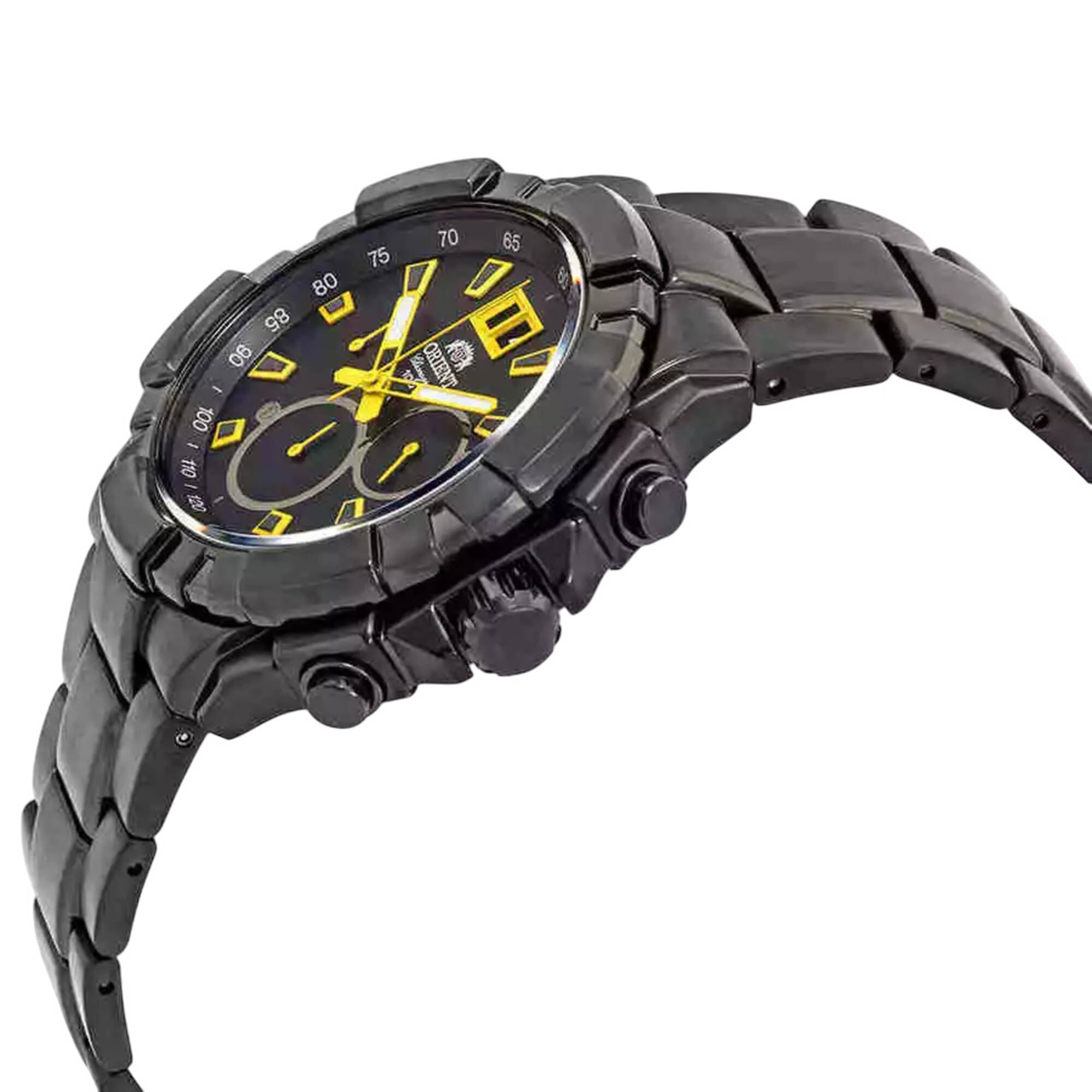 オトふゆ フエン 6点セット Orient Enterprise Chronograph Black Dial Men's Watch FTV00007B
