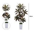 thumbnail image 2 of Artificial Dracaena Tree, Artificial Plants Indoor With White Planter, Tropical Fake Plant In Pot With Adjustable Branche, 2 of 5