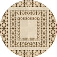 thumbnail image 1 of Ahgly Company Machine Washable Indoor Round Transitional Golden Blonde Gold Area Rugs, 4' Round, 1 of 7