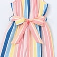 thumbnail image 3 of BJUTIR Toddler Girls Summer Sleeveless Jumpsuit Striped Print Outwear For Girls Clothes Fashion Bodysuit For Baby Girl, 3 of 3