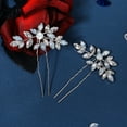 thumbnail image 4 of Toyvian 1 Pair U-Shaped Hair Forks for Women, Decorative Rhinestone Hairpins, Hair Accessories, 4 of 7