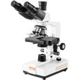 thumbnail image 2 of Compound Trinocular Microscope 40X-5000X, Dual-Layer Mechanical Stage, LED & Slides, 2 of 7