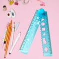 thumbnail image 3 of Flexible Ruler Clear Rulers 30cm PVC Shatterproof Folding Flexible Ruler For Classrooms Home Transparent, 3 of 7