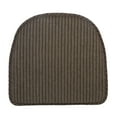 thumbnail image 3 of The Gripper 16.00" x 15.00" x 2.00" Nikita Chair Cushions, Chenille Stripe Taupe, 2 Count Pack, 3 of 5