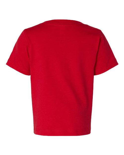 BELLA+CANVAS Toddler Short Sleeve Personalized T-Shirt, Create your own Designs, Red, 4T, Unisex