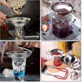 thumbnail image 5 of Kitchen Funnel Set, 4 Pcs Kitchen Strainer Funnel, Stainless Steel Funnel, Stainless Steel Small Funnel Jam Tongs Jars Jam Funnel, 5 of 5