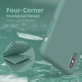 thumbnail image 6 of Compatible with iPhone Xs Max Case 6.5 Inch, Full Body Liquid Silicone Gel Rubber Drop Protection Bumper Cover with Microfiber Lining Shockproof Protective Phone Case, Midnight Green, 6 of 14