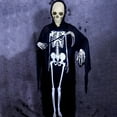 thumbnail image 3 of Xinwanna Poseable Skeleton with Movable Joints 5.4ft Plastic Realistic Halloween Skeleton Decorations, Full Body Bones Life-size Simulation Skeleton for Indoor Outdoor Decoration Halloween Props, 3 of 10
