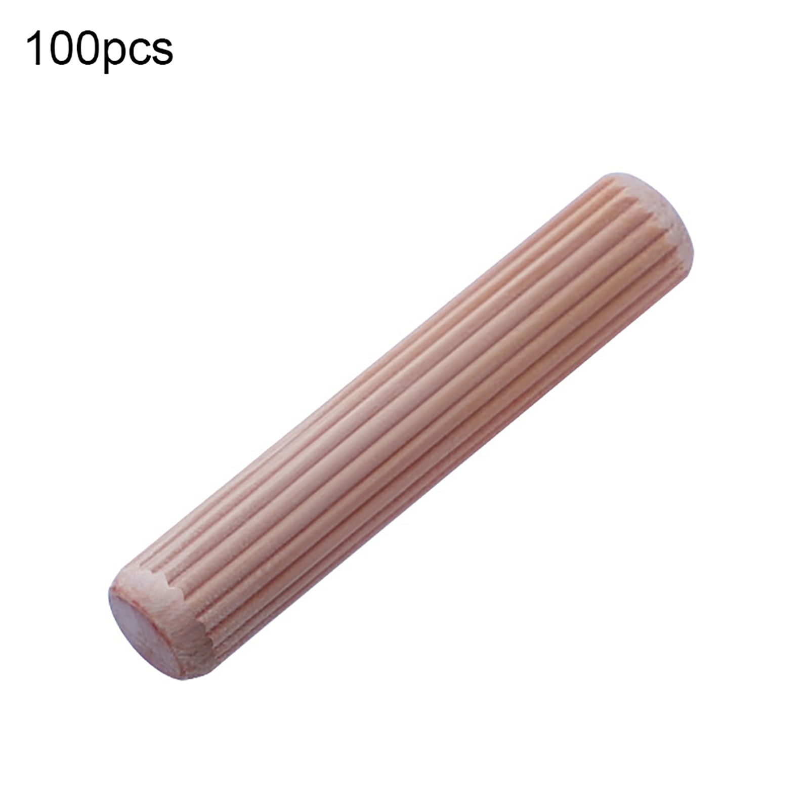 Joinery Furniture Hardwood Fluted Grooved Plugs 8mm x 40mm Wooden Dowel Pins 