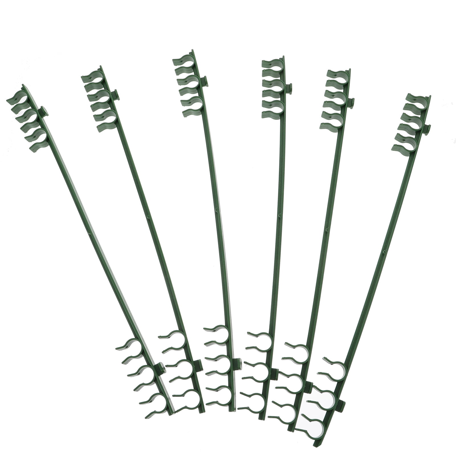 LOLIPPYY Green Tree Plant Support Rod Trellis, 50Pcs Plastic Garden Stakes for Climbing Plants and Vines