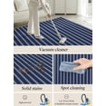 thumbnail image 5 of Stripes Area Rug for Bedroom 4x6 Ft Modern Art Navy Blue Background Super Soft fuzzy Throw Rug Non-Slip Fluffy Plush Indoor Floor Carpet for Living Room Nursery Home Decor, 5 of 8