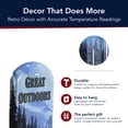 thumbnail image 5 of American Art Decor The Great Outdoors Vintage Thermometer with Embossed Edge - Indoor/Outdoor Metal Wall Art for Cabin, Lodge, Patio, Garage, Rustic Home Decor - Fahrenheit & Celsius Display, 5 of 8