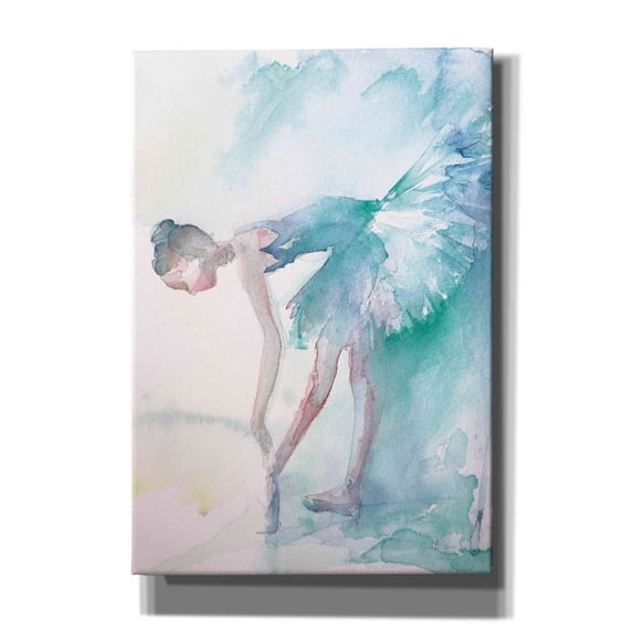 Epic Graffiti 'Pointe Shoes' by Aimee Del Valle, Giclee Canvas Wall Art, 18"x26"