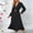 *Black, variant on ClodeEU Women's V Neck Long Sleeve A Line Maxi Dress , Slim Fit Elegant Tunic Evening Gown Green,Womens Plus XXL