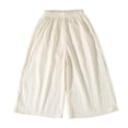 thumbnail image 3 of Loopsun Kids Girls Pants 1 to 13 Years Summer Thin High Waist Wide Leg Casual Trousers, 3 of 5
