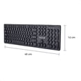 thumbnail image 3 of Kit Combo Teclado y Mouse Techzone Negro Con Descansa Muñecas, 3 of 10
