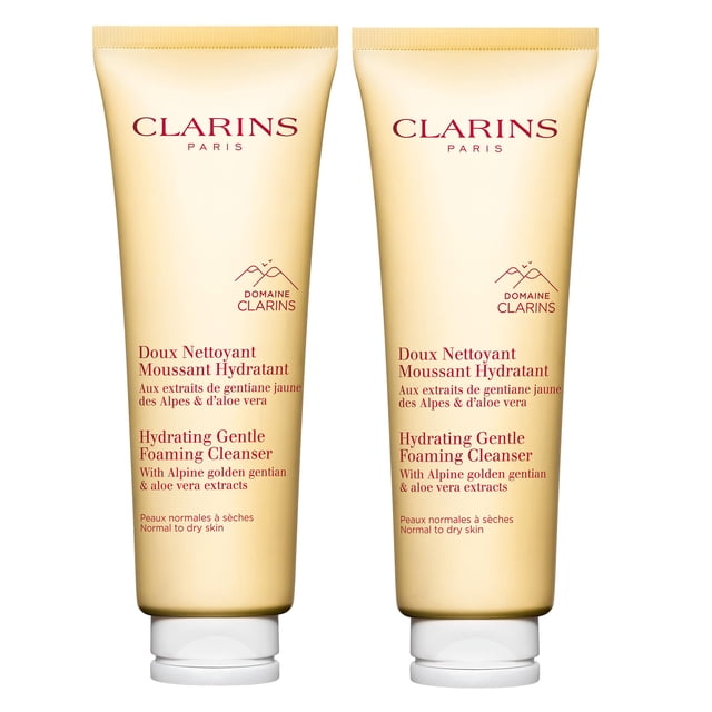 Limpiador facial Clarins Hydrating Suave Foaming 125 ml x2