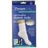 Activa Pressure Lite Light Energizing Diabetic Crew Socks White Large