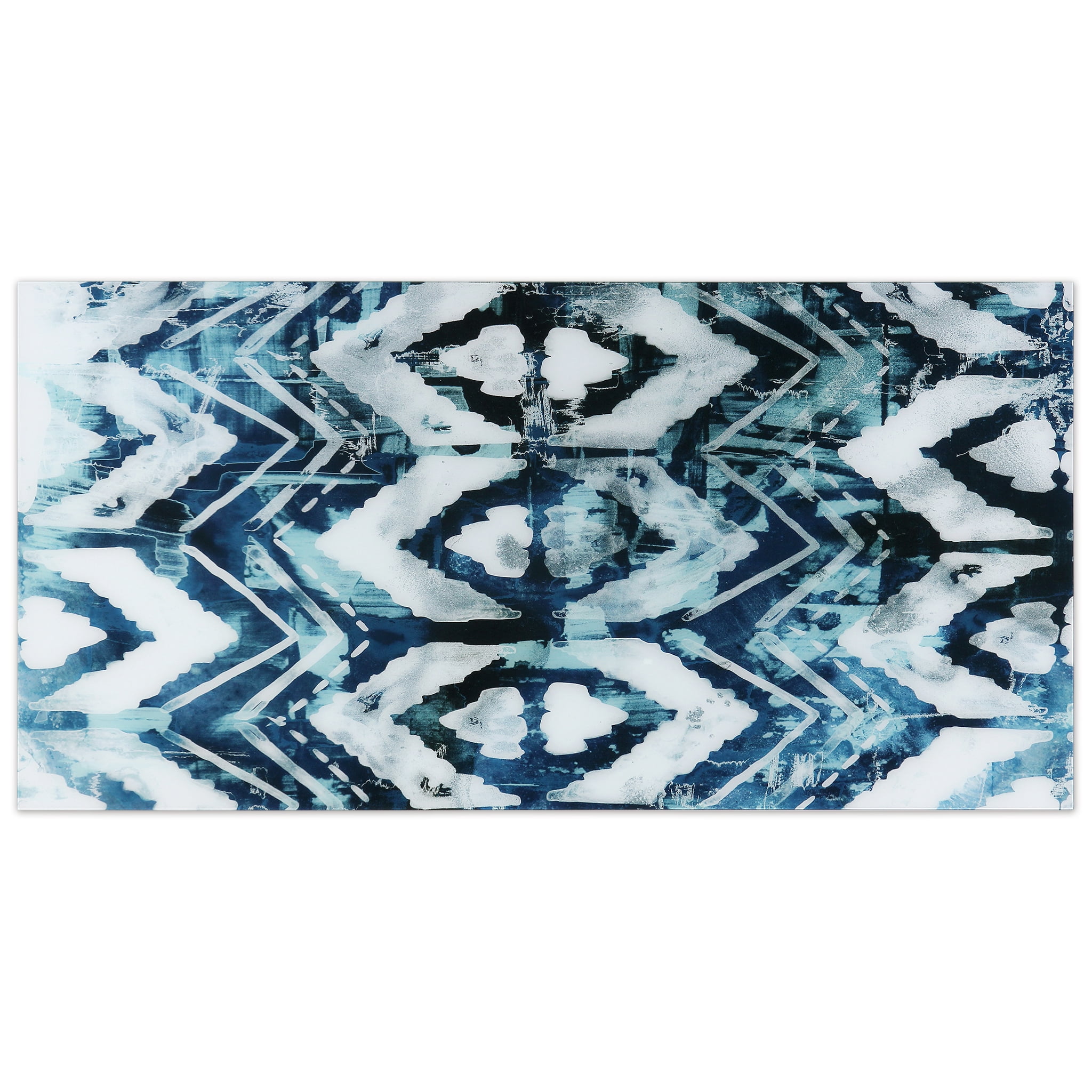Empire Art Direct Patterns Frameless Free Floating Tempered Glass Panel Graphic Wall Art, 72" x 36", Ready to Hang