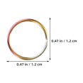 thumbnail image 3 of GASTROPOD 20Pcs Metal Split Rings Small Round Key Rings Metal Keychain Rings Keychain Round Key Rings, 3 of 7