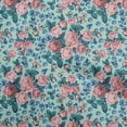 thumbnail image 1 of oneOone Viscose Jersey Light Blue Fabric Florals Sewing Material Print Fabric By The Yard 60 Inch Wide, 1 of 4