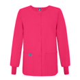 thumbnail image 2 of Universal Basics by Adar Women's Round Neck Warm-Up Solid Jacket, 2 of 3