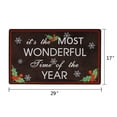 thumbnail image 5 of Merry Christmas Door Mat Indoor Welcome Mats for Front Door Entryway Non Slip Christmas Doormat with Snowflake Barries Pattern, 5 of 6