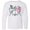 AA-White, variant on Inktastic Colorful French Poodles With Tea Long Sleeve Youth T-Shirt
