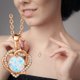 thumbnail image 3 of Collar de la mujer que late deslumbrante colgante en forma de corazón pequeño colgante de la mujer, 3 of 5