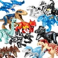 thumbnail image 2 of Bloques de construcción de dinosaurios jurásicos Indominus Rex DIY Figuras de acción de tiranosaurio de gran tamaño Modelos Juguetes para niños Animales Regalos, 2 of 5