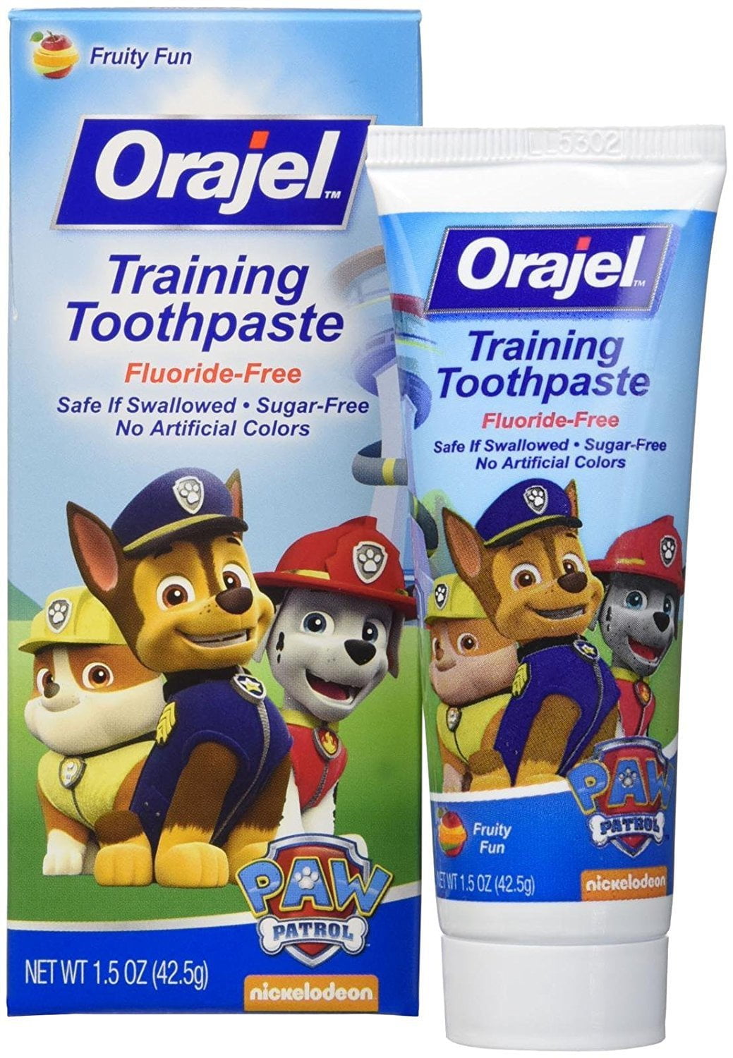Orajel Toddler Training Toothpaste Fruity Fun Flavor 1.5 oz (Pack of