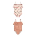 thumbnail image 4 of AJZIOJIRO Infant Baby Girls Summer One Piece Swimsuit UPF 50+ Sun Protection Swimwear Toddler Floral Bathing Suits 6M-8T, 4 of 8