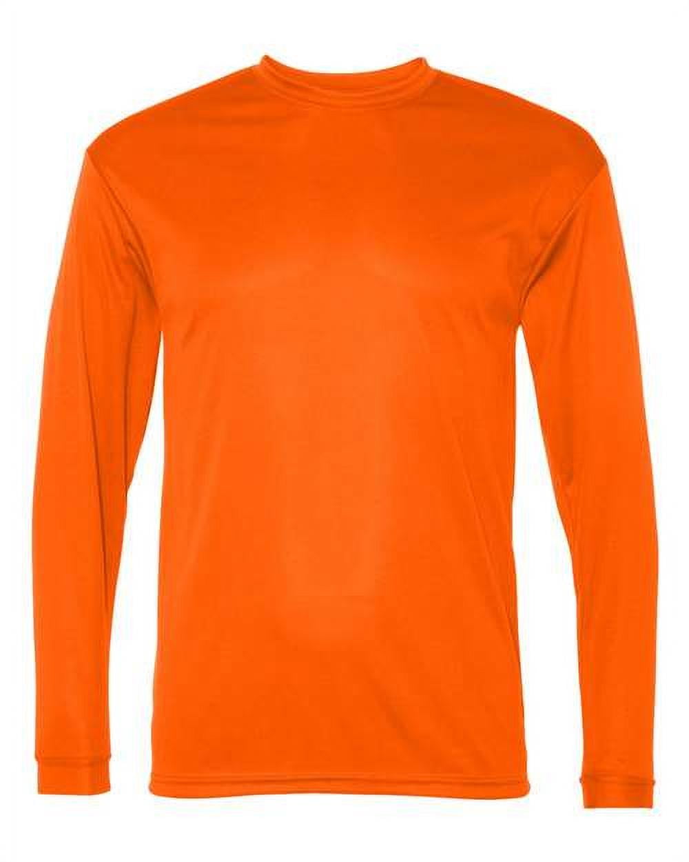 safety orange long sleeve shirt