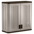 thumbnail image 1 of Suncast Wall Storage Cabinet - Resin Construction for Wall Mounted Garage Storage - 30.25" Garage Organizer Holds up to 75 lbs - Platinum Doors & Slate Top, 1 of 10