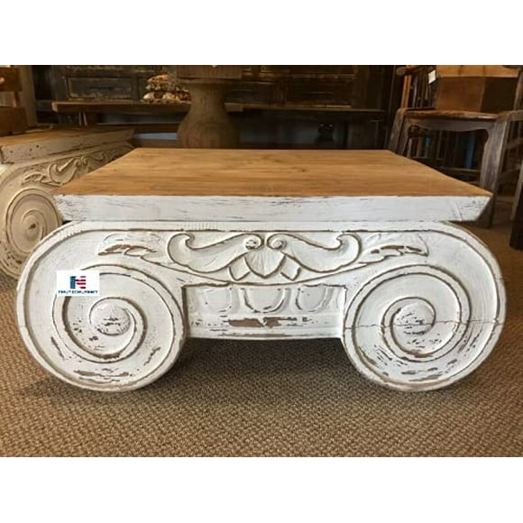 NauticalMart Solid Wood Distressed Cocktail Table Coffee Table Home Office Decor
