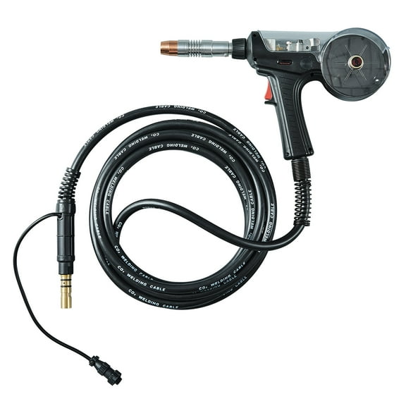 KFFKFF Spool Gun of 200Amp Capacity, 20FT Cable Included, Fits Hobart lronMan 240 Mig Welders, Appropriate for 0.030" and 0.035" Flux Core/Solid/Aluminum Welding Wires