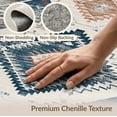 thumbnail image 6 of ODIKA 5'x7' Washable Area Rug Non-Slip, Low Pile, Stain Resistant Cream Motif Vintage Abstract Lattice Faded Farmhouse Boho Academia for Guest Room, Lounge, Apartment, 6 of 7