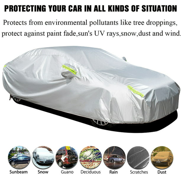 Universal For Sedan Car Covers Size S/M/L/XL/XXL Indoor Outdoor