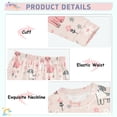 thumbnail image 4 of Dailycode Cotton Pajama Set Snug Fit Long Sleeve Top and Pants for 18M-8Y Hand Drawn Dogs and Flowers, 4 of 7