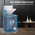 thumbnail image 3 of JIEJIA Compact Freezer 2.4 cu ft Environmental Chest Freezer, Mini Freezer with 7 Gear Adjustable Temperature, Removable Storage Basket, Energy Saving, White, 3 of 8