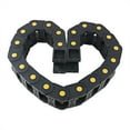 thumbnail image 4 of R55 25mm x 50mm Black Plastic Open Type Cable Drag Chain Wire Carrier 1M Length, 4 of 5
