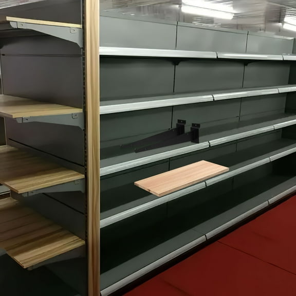 OUNONA 6pcs Decorative Wall Shelf Brackets For Slatwall Panel Heavy Duty Metal Slatwall Accessories Iron Brackets For Home And Garage