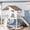 Full + Beige+Natural + MDF + Pine + Plywood, variant on ChenyueFurn Twin Playhouse Loft Bed with Slide & Climbing Wall,White+Blue