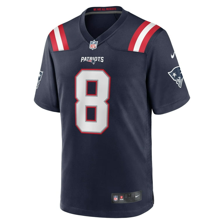 M NIKE×NFL New England Patriots ジャージ 紺 Men's Nike Ja'Whaun Bentley Navy New England Patriots Game