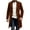 Brown, variant on Men's Comfy Solid Long Sleeve Jacket - Button Cardigan Side Pockets, Trendy Casual Outerwear Ideal for Errands, Commute & Office Relaxed Style Brown XL