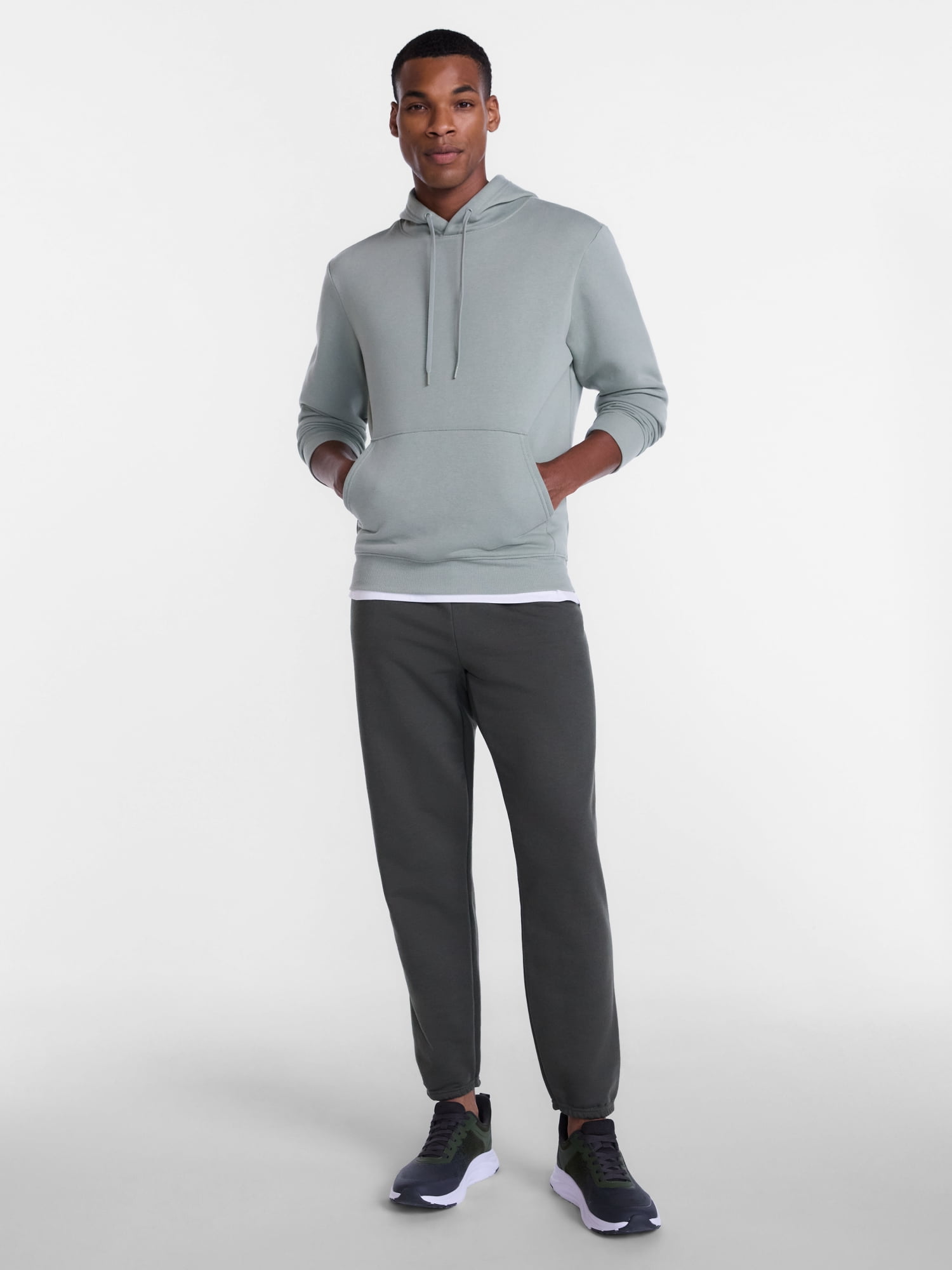 Athletic Works Men's & Big & Tall Men's Fleece Hoodie Sweatshirt, Sizes XS-4XLT