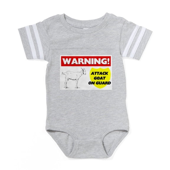 CafePress - Goat - Cute Infant Baby Football Bodysuit