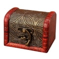 thumbnail image 2 of Soumake Jewelry Organizer Retro Elegant Wooden European Style Jewelry Storage Case Household Supplies, 2 of 8
